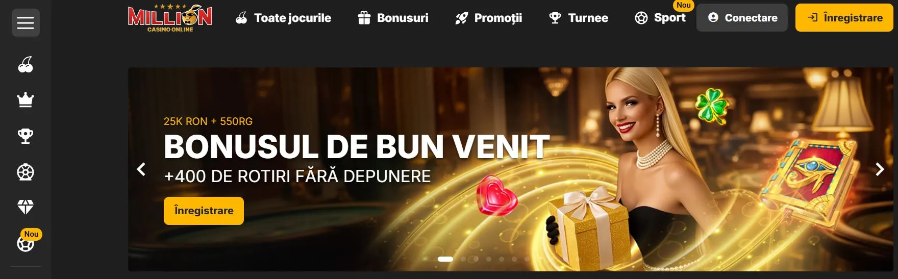 top cazinouri online din România Million Casino